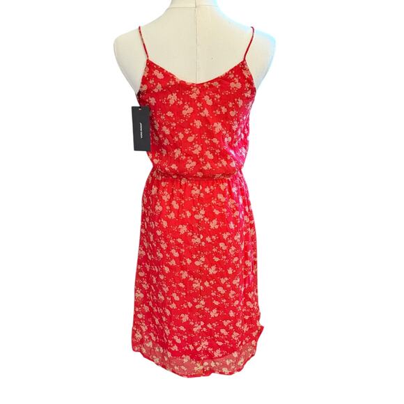 Vero Moda NEW WITH TAGS XS Red Lined Mini Floral Summer Spring Cute Dress - Picture 8 of 8